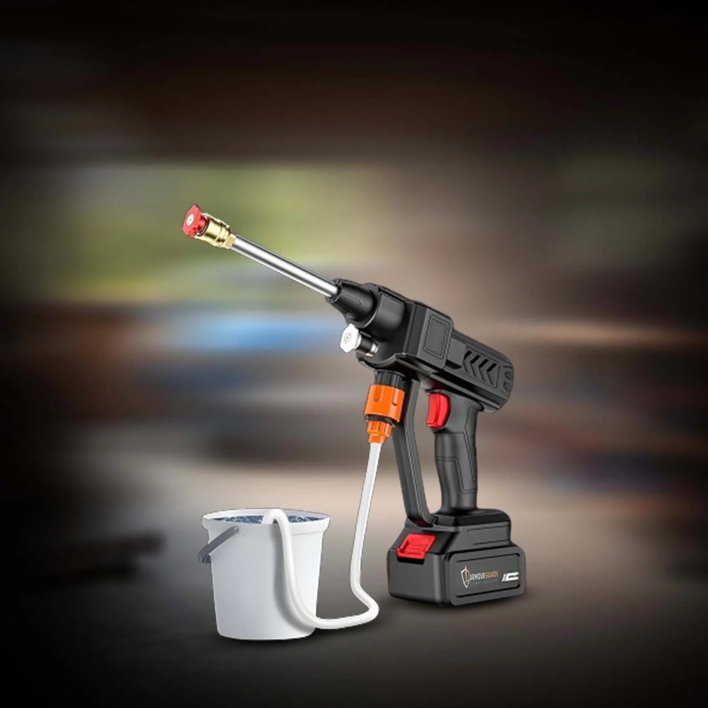 Powerful Pressure Washer with 48v Rechargeable Battery, Cordless High Pressure Washer Gun | Multi Cleaning Works Like Car & Bike Washing, Gardening & Home Cleaning Works