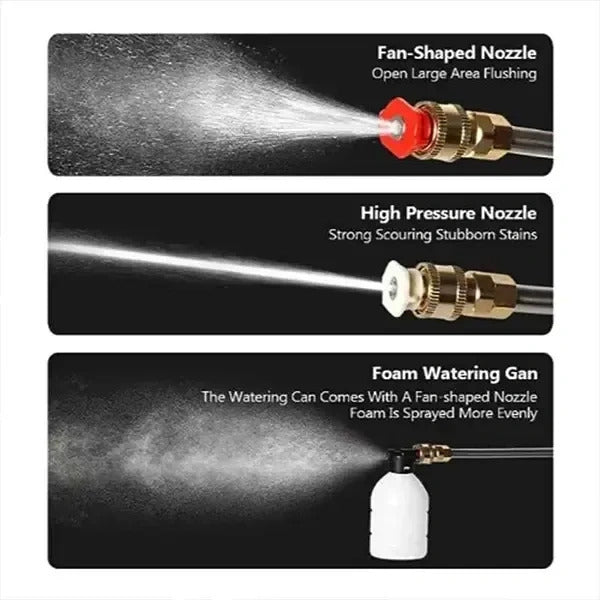 Powerful Pressure Washer with 48v Rechargeable Battery, Cordless High Pressure Washer Gun | Multi Cleaning Works Like Car & Bike Washing, Gardening & Home Cleaning Works